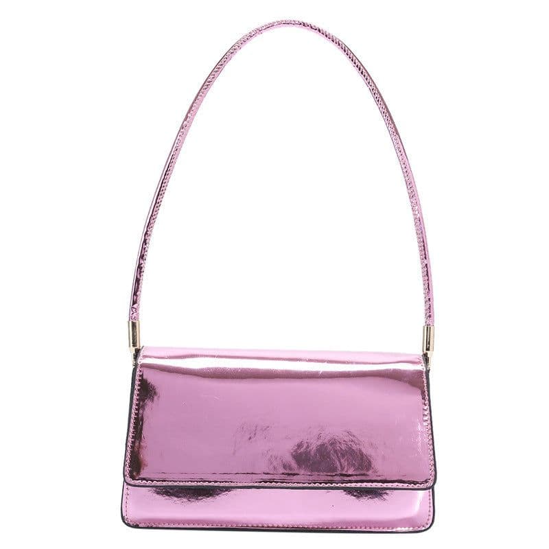 image-Fashion Laser Pure Color All-matching One Shoulder Underarm Bag