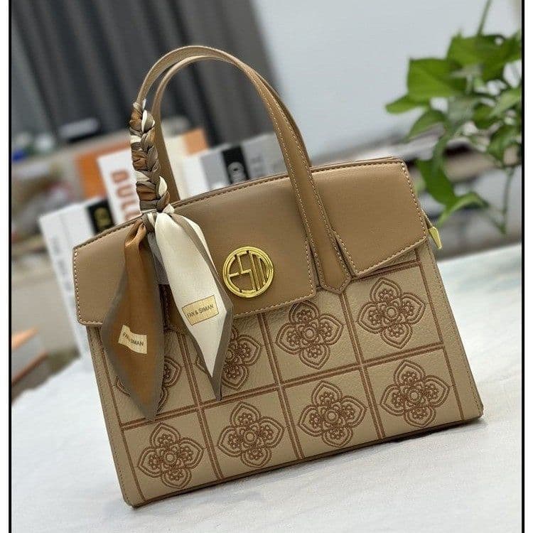 image-Embroidered Silk Scarf New Crossbody Bag Women