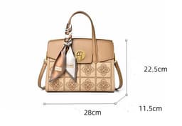 image-Embroidered Silk Scarf New Crossbody Bag Women