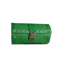 image-Sheepskin Cylinder Crossbody Chain Bag