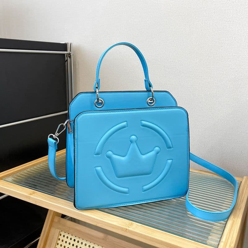 image-Women's Shoulder Bag Embossed Simple Cross-border PU Soft Leather Textured
