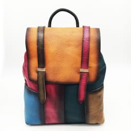 image-Casual First Layer Cowhide Retro Hand-rub Color Women's Bag