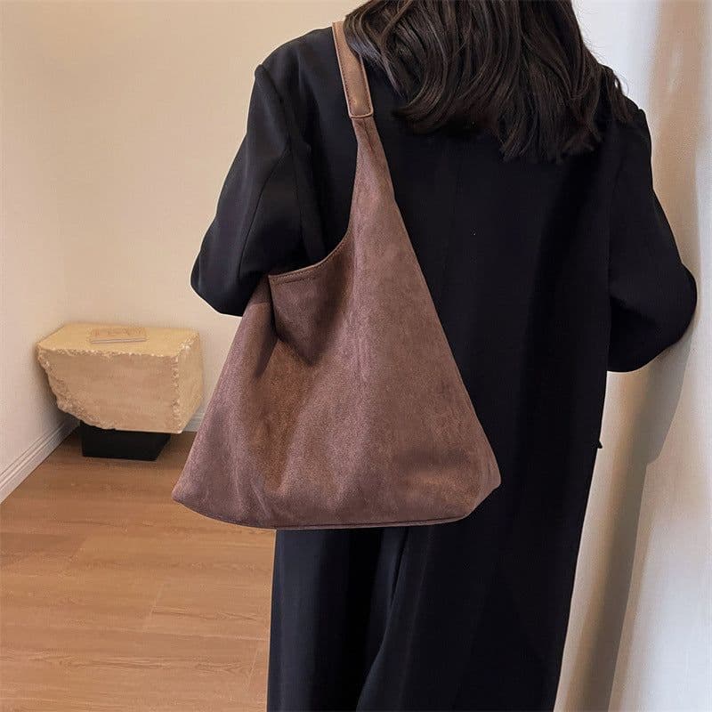 image-Retro Soft Suede Large Capacity Shoulder Bag