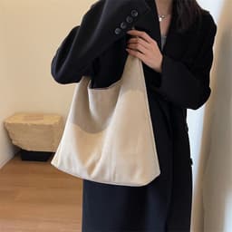 image-Retro Soft Suede Large Capacity Shoulder Bag