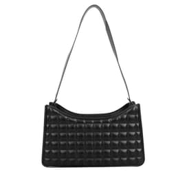 image-Elegant One-shoulder Diamond Pattern Bag Women