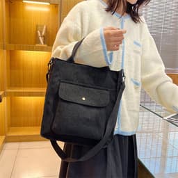 image-Winter New Women's Bags Japanese Style Artistic Student Handbag Simple