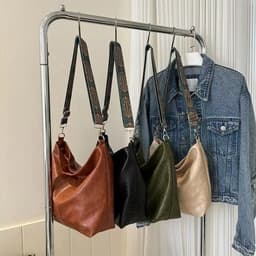 image-Autumn And Winter New Retro Solid Color Shoulder Messenger Bag