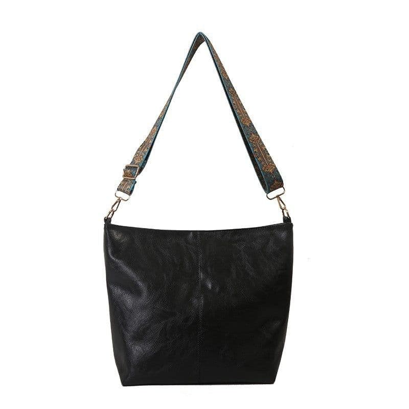 image-Autumn And Winter New Retro Solid Color Shoulder Messenger Bag