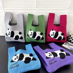 image-Trend Knitting Shoulder Handbag