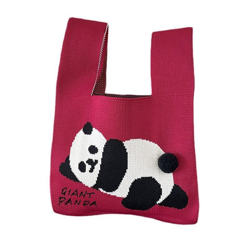 image-Trend Knitting Shoulder Handbag