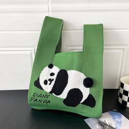 image-Trend Knitting Shoulder Handbag