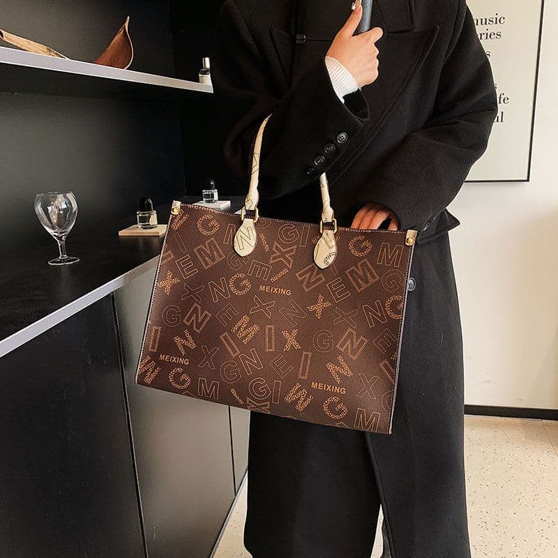 image-New Print Fashion Classic Large Capacity Tote Bag