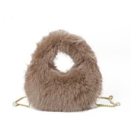 image-Fashion Plush Hand-carrying Bag Women