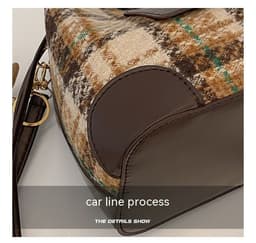 image-Simple Fashion Bucket Bags One Shoulder Retro Crossbody Bag