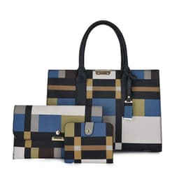 image-Korean Style Plaid Three-piece Messenger Bag