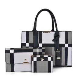 image-Korean Style Plaid Three-piece Messenger Bag