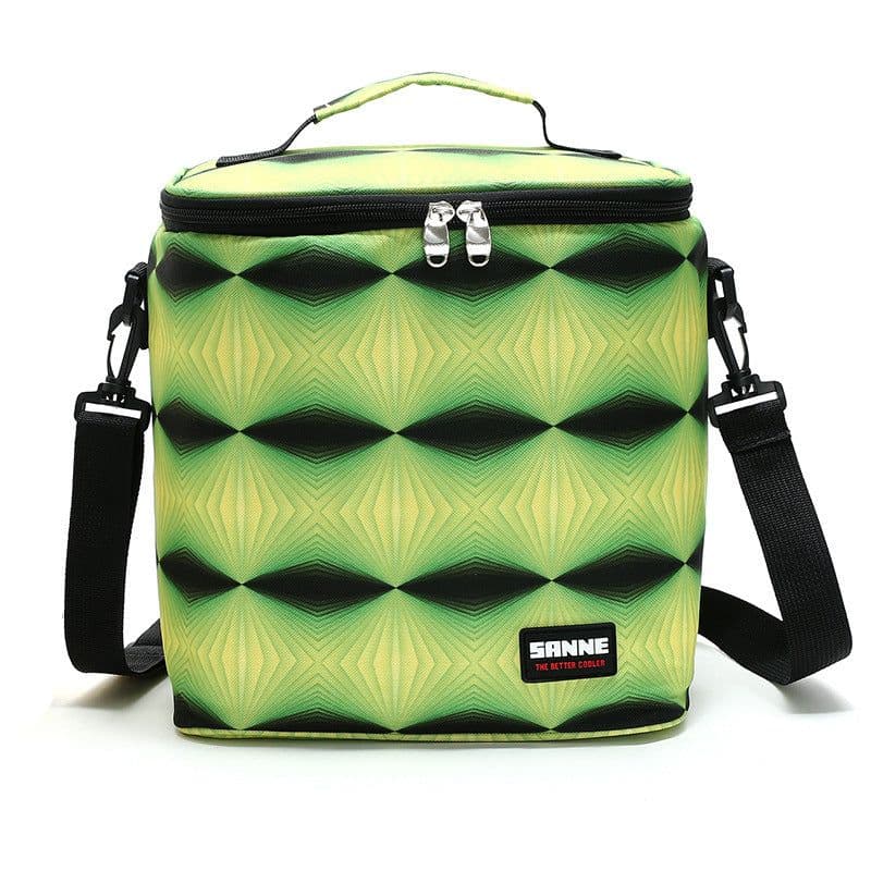image-Outdoor Large Capacity Picnic Ice Pack Oxford Cloth Lunch Box PVC Insulated Bag
