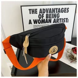 image-Simple Men's And Women's Travel Shoulder Bag