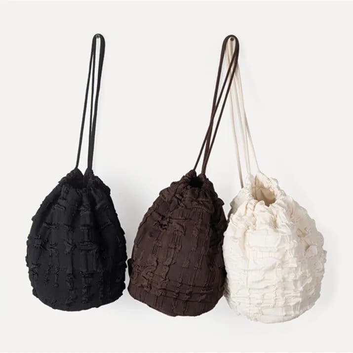 image-New Fashion Korean Style Pleated Casual Nylon Backpack