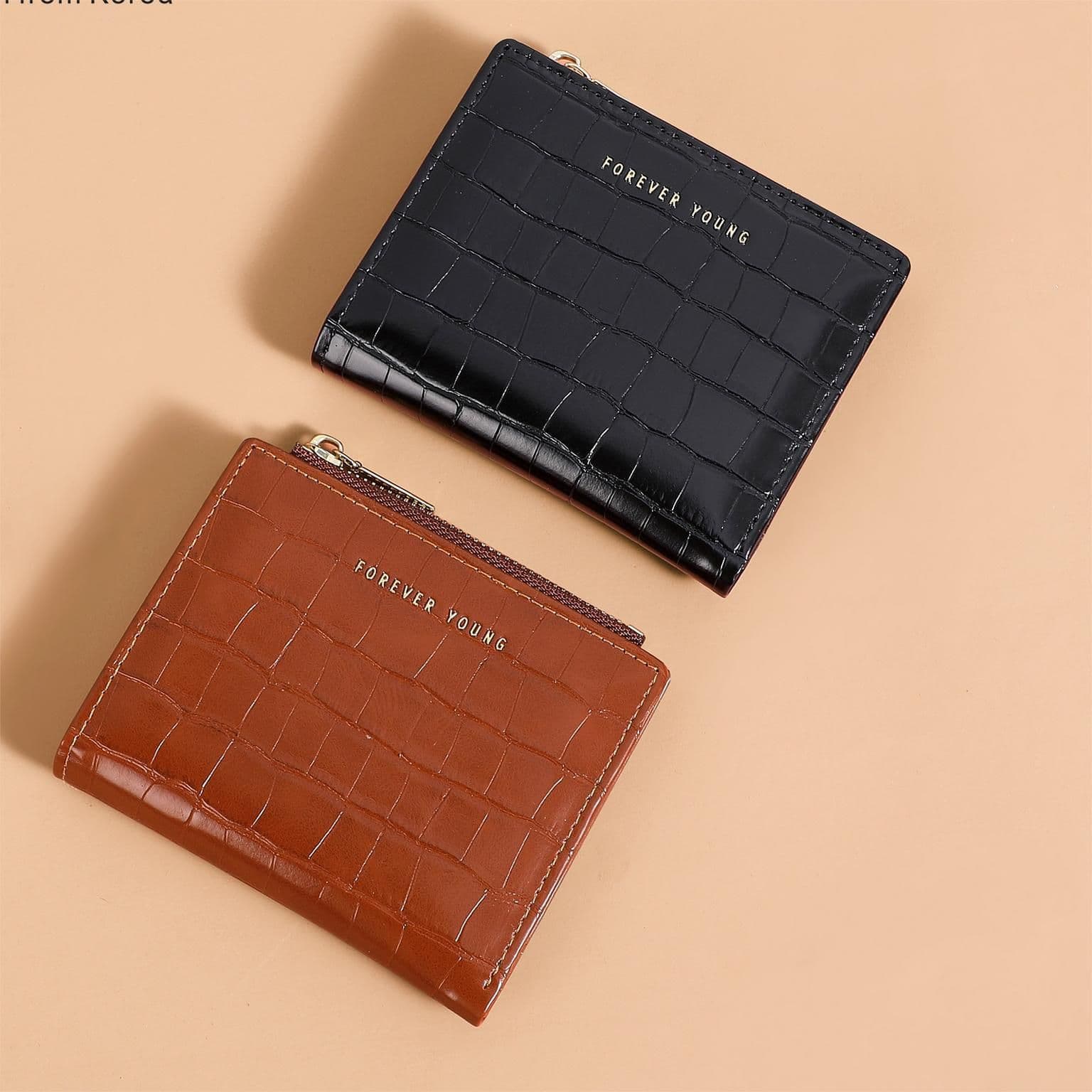 image-Wallet Women's Short Change Simple High-end Ultra-thin Two-fold