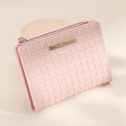 image-Women's Wallet Short Korean Style Vertical Solid Color Zipper Wallet