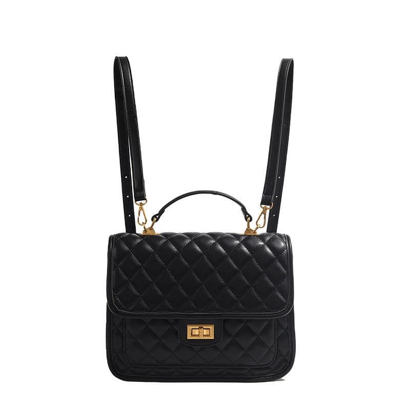 image-Special-interest Design Backpack Women's Rhombus Portable