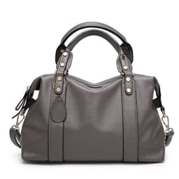 image-Fashion Boston Shoulder Bag Women's Handbags Retro Rivet Design Personalized Crossbody Bags