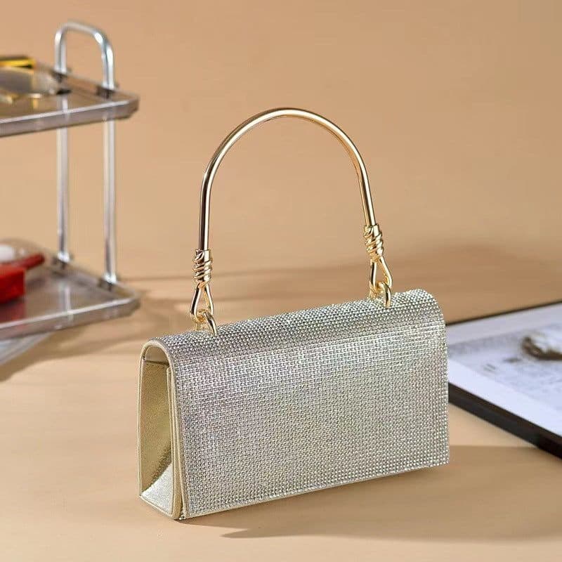 image-Shining 3A Full Diamond Handbag Women Luxury Party Evening Bag Crossbody Shoulder Bag Ladies