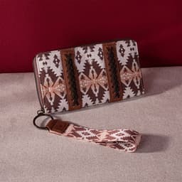 image-Vintage Cotton And Linen Printed Women's Wallet