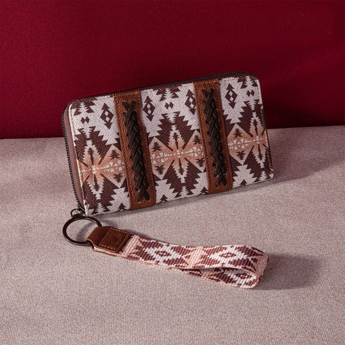 image-Vintage Cotton And Linen Printed Women's Wallet