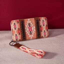 image-Vintage Cotton And Linen Printed Women's Wallet