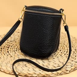 image-High-quality Leather Mobile Phone Bag Korean Style Shell Bags For Women Fashion Small Shoulder Crossbody Bag