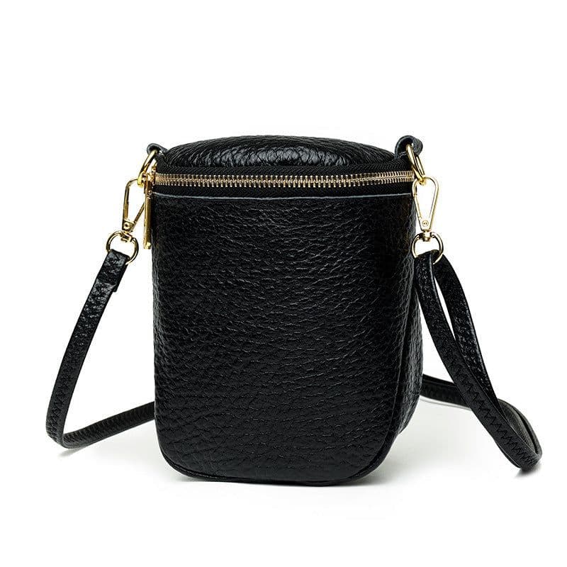 image-High-quality Leather Mobile Phone Bag Korean Style Shell Bags For Women Fashion Small Shoulder Crossbody Bag