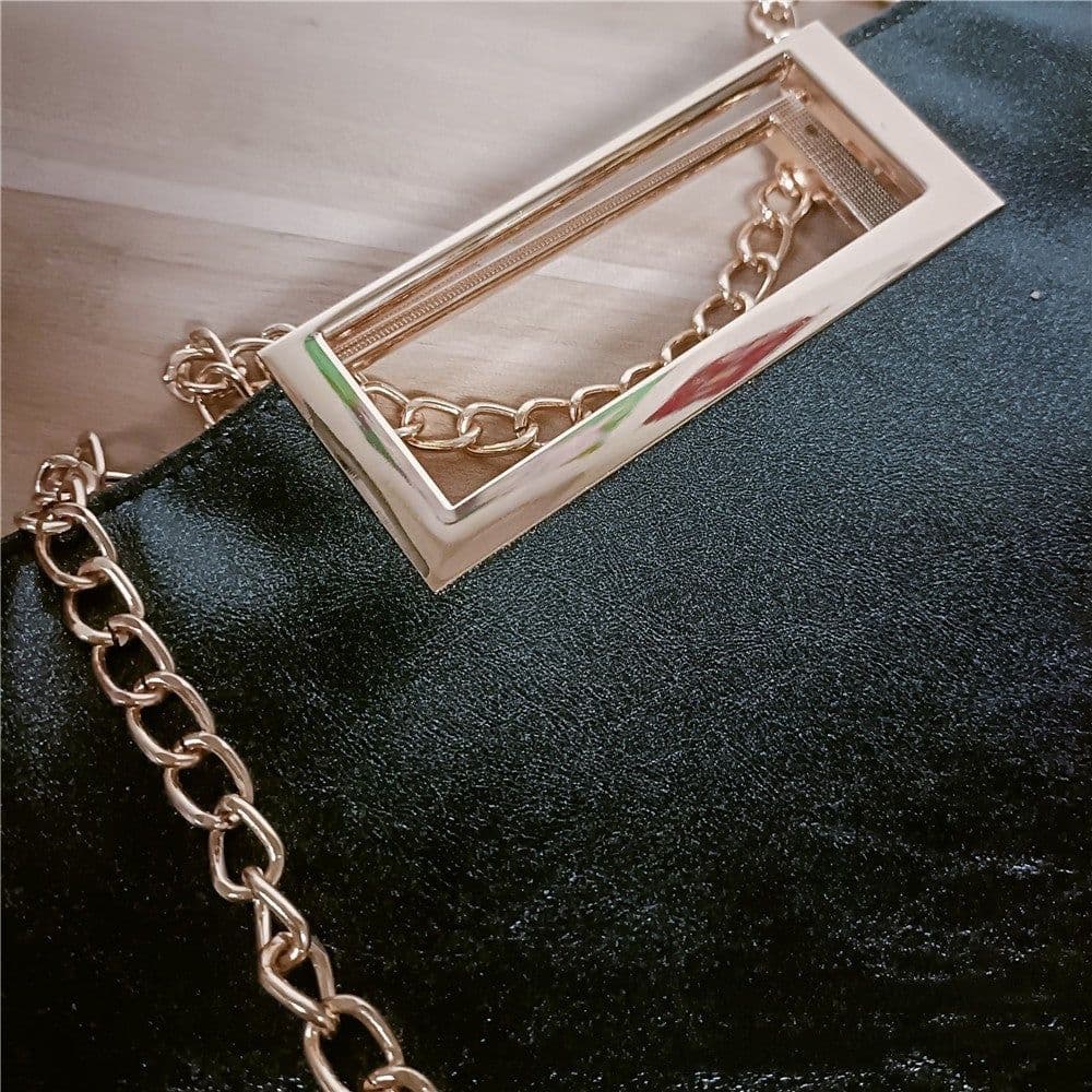 image-Fashion Shiny Women's Handbag PU Leather Crossbody Bag