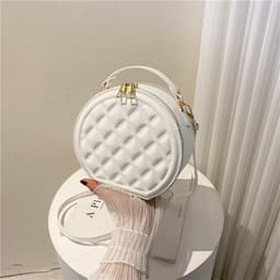 image-Fashion Diamond Plaid Women's Messenger Bag
