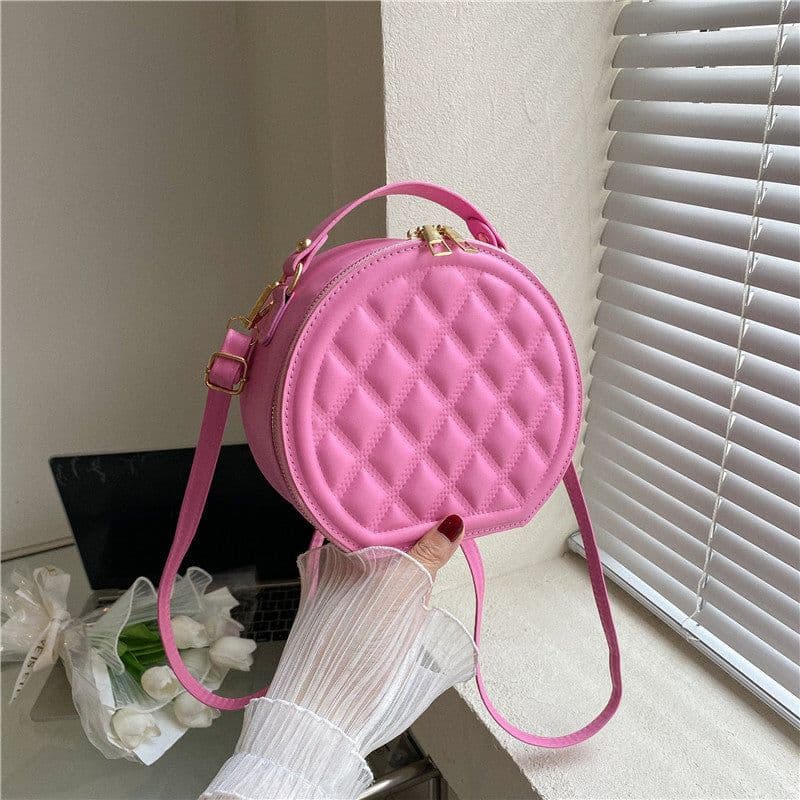 image-Fashion Diamond Plaid Women's Messenger Bag