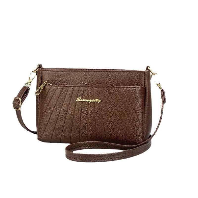 image-Fashion Rhombus Middle-aged Mom Shoulder Messenger Bag