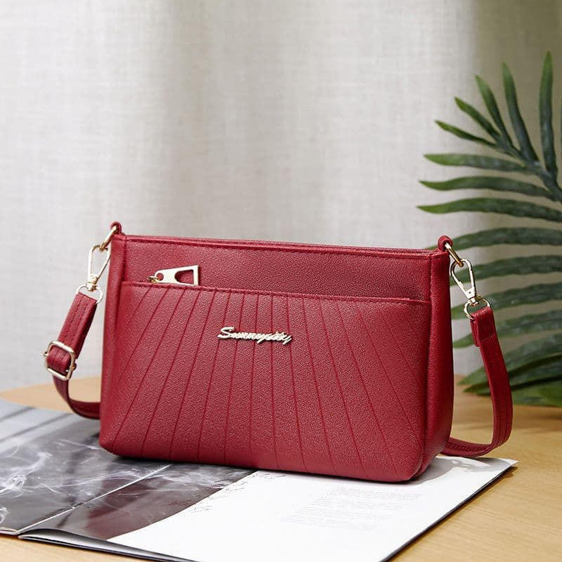 image-Fashion Rhombus Middle-aged Mom Shoulder Messenger Bag