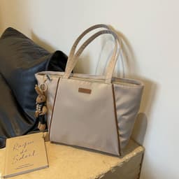 image-Large Capacity Tote Korean Style Commuter Shoulder Bag Spring And Summer New Fashion All-match Leisure Commute Tote Bag