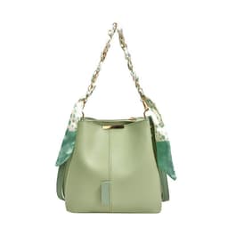 image-Fashion Big Bag Casual Women's Bag Fashion Retro Characteristic Messenger Bag Silk Scarf Portable Bucket Bag