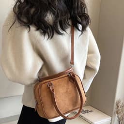 image-Fashion Special-interest Handbag Women's Crossbody Suede