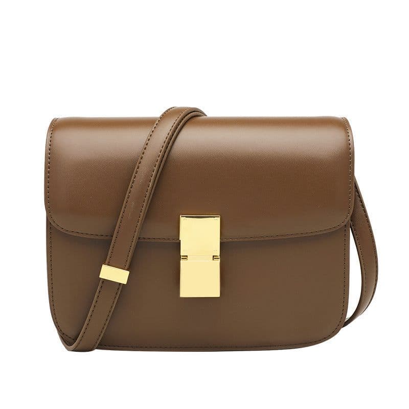 image-Women's Retro Leather Shoulder Messenger Bag