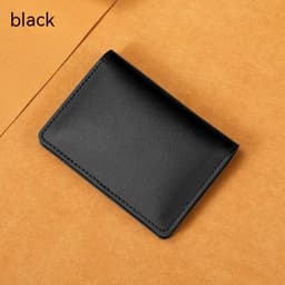 image-Ultra-thin Cowhide Card Holder Men And Women