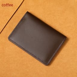 image-Ultra-thin Cowhide Card Holder Men And Women