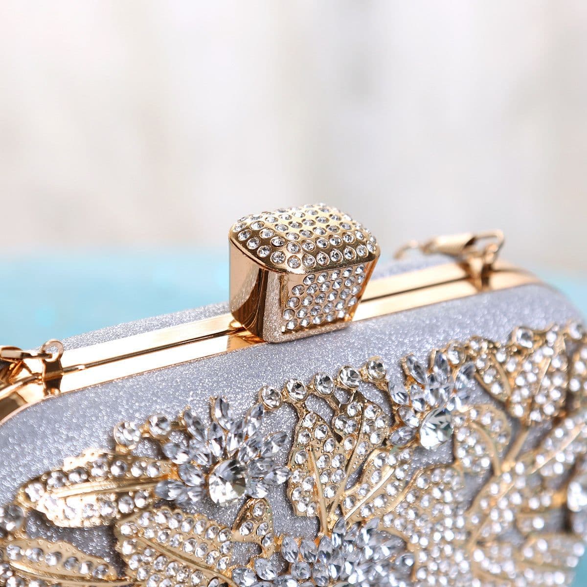 image-European And American Ladies Handbag With Diamonds