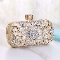 image-European And American Ladies Handbag With Diamonds