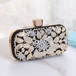 image-European And American Ladies Handbag With Diamonds