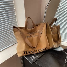 image-Women's Large-capacity Canvas Shoulder Messenger Bag