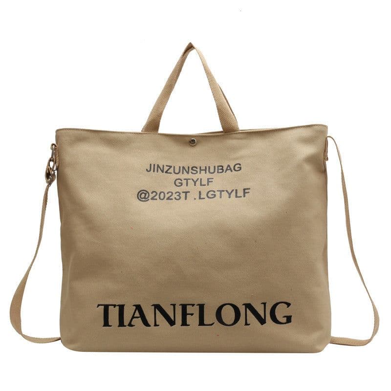 image-Women's Large-capacity Canvas Shoulder Messenger Bag