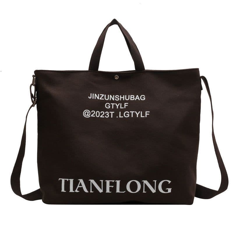 image-Women's Large-capacity Canvas Shoulder Messenger Bag